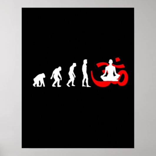 Evolution Yoga Buddhistische Meditation Poster (Vorne)
