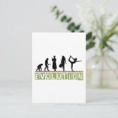 Evolution Yoga-Geschenk Postkarte (Stehend Vorderseite)
