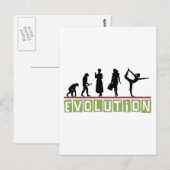 Evolution Yoga-Geschenk Postkarte (Vorne/Hinten)