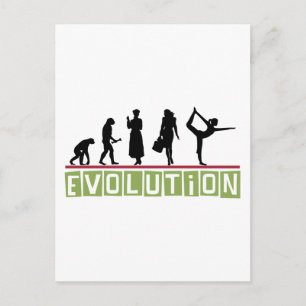 Evolution Yoga-Geschenk Postkarte