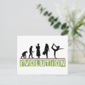Evolution Yoga-Geschenk Postkarte (Stehend Vorderseite)