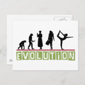 Evolution Yoga-Geschenk Postkarte (Vorne/Hinten)
