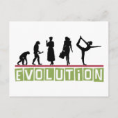 Evolution Yoga-Geschenk Postkarte (Vorderseite)