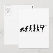 Evolution Yoga Postkarte (Vorne/Hinten)
