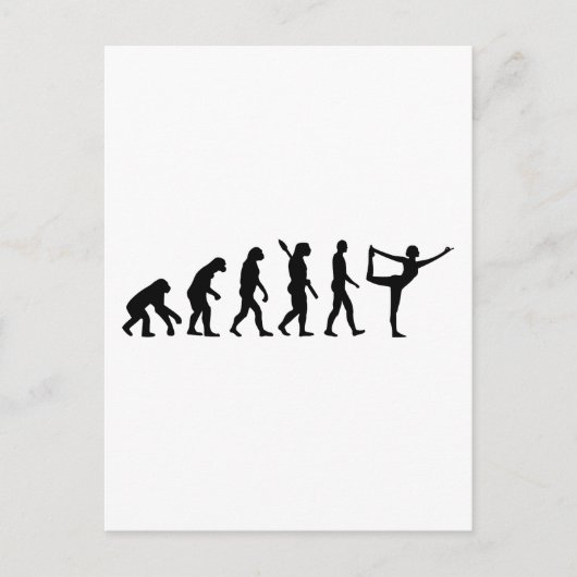 Evolution Yoga Postkarte (Vorderseite)