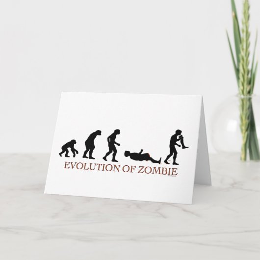 Evolution Zombie Karte (Vorderseite)