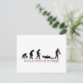 Evolution Zombie Postkarte (Stehend Vorderseite)