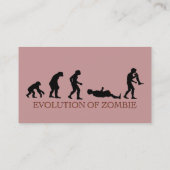 Evolution Zombie Visitenkarte (Rückseite)