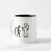 Evolution Zweifarbige Tasse (Vorderseite Links)