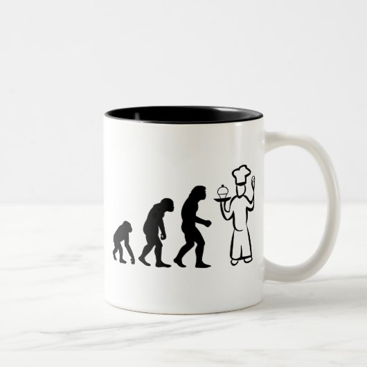 Evolution Zweifarbige Tasse (Rechts)