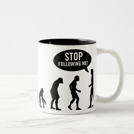 Evolution Zweifarbige Tasse (Rechts)