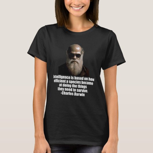 Evolutionär-Zitat T-Shirt (Vorderseite)