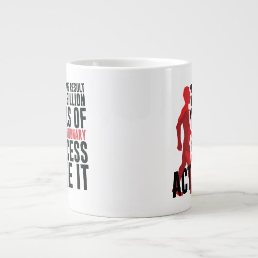 Evolutionärer Erfolg Jumbo-Tasse (Vorderseite)