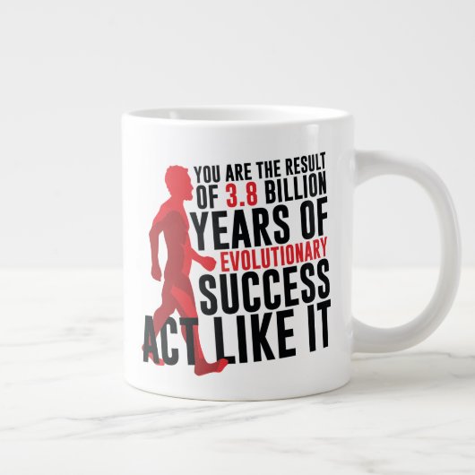 Evolutionärer Erfolg Jumbo-Tasse (Rechts)