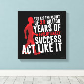 Evolutionärer Erfolg Leinwanddruck (Insitu (Holzboden))