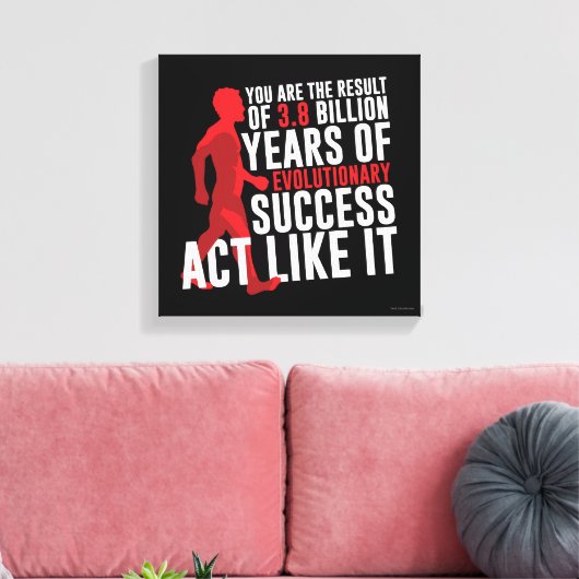 Evolutionärer Erfolg Leinwanddruck (Insitu (Wohnzimmer))