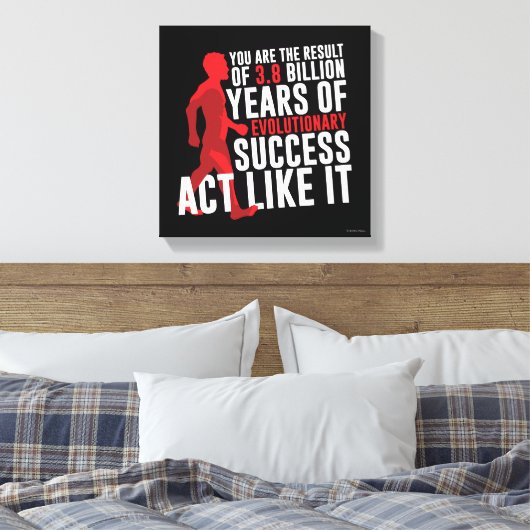 Evolutionärer Erfolg Leinwanddruck (Insitu (Schlafzimmer))