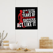 Evolutionärer Erfolg Poster (Küche)