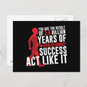 Evolutionärer Erfolg Postkarte (Vorne/Hinten)