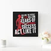 Evolutionärer Erfolg Quadratische Wanduhr (Zuhause)