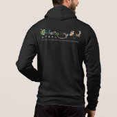 Evolutionäres Soul: Front Zipper Hoodie (Rückseite)
