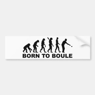 EvolutionBoule Petanque Autoaufkleber
