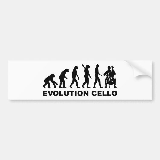 EvolutionCello Autoaufkleber (Vorne)