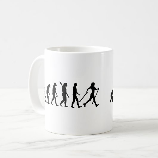 Evolutionnordic-Gehen Kaffeetasse (Vorderseite Links)