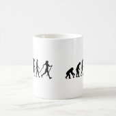 Evolutionnordic-Gehen Kaffeetasse (Mittel)
