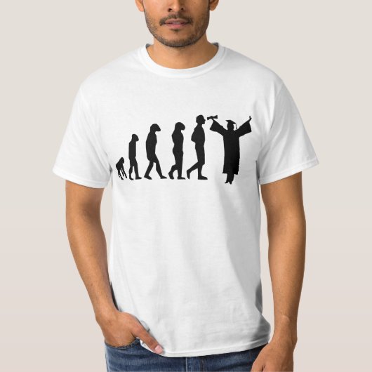 Evolutions-Abschluss-T-Shirt lustiges T-Shirt (Vorderseite)