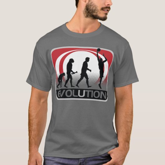 Evolutions-Basketball T-Shirt (Vorderseite)