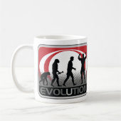 Evolutions-Bodybuilder Kaffeetasse (Links)