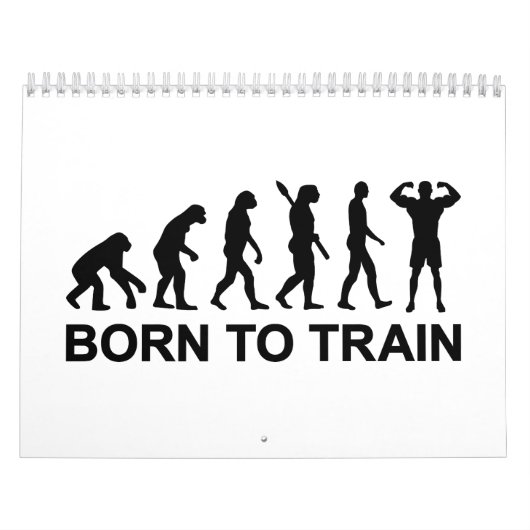 Evolutions-Bodybuilding geboren auszubilden Kalender (Titelbild)