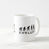 Evolutions-Fahrrad Kaffeetasse (VorderseiteRechts)