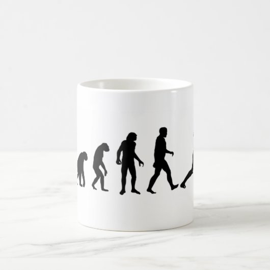Evolutions-Fechter Kaffeetasse (Mittel)
