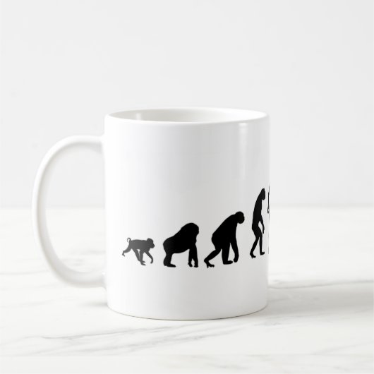 Evolutions-Fechter Kaffeetasse (Links)