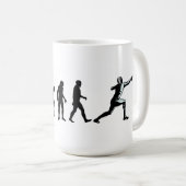 Evolutions-Fechter-Tasse Kaffeetasse (VorderseiteRechts)