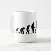 Evolutions-Fechter-Tasse Kaffeetasse (Vorderseite Links)