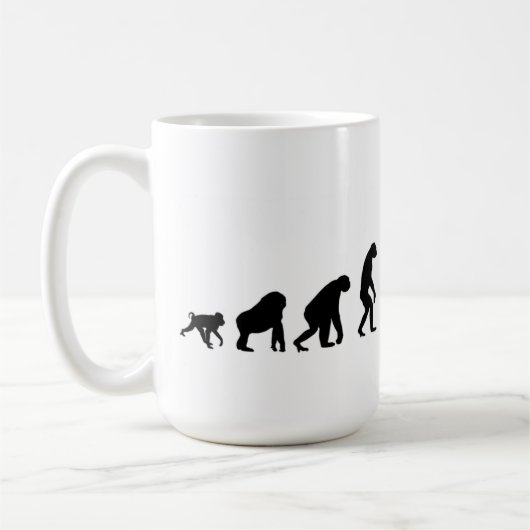 Evolutions-Fechter-Tasse Kaffeetasse (Links)
