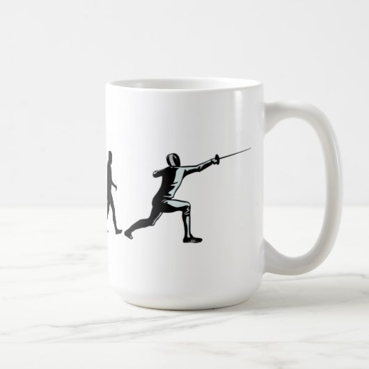 Evolutions-Fechter-Tasse Kaffeetasse (Rechts)