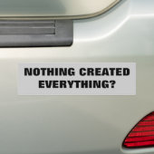 Evolutions-Frage nichts stellte alles her? Autoaufkleber (Auf Auto)