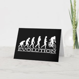 Evolutions-Frau-Radfahrer Karte