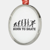 Evolutions-Inline-Skaten Silbernes Ornament (Links)
