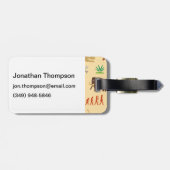 Evolutions-Muster Gepäckanhänger (Rückseite horizontal)