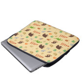 Evolutions-Muster Laptopschutzhülle (Vorne Knopf)