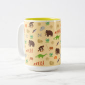 Evolutions-Muster Zweifarbige Tasse (Vorderseite Links)