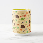 Evolutions-Muster Zweifarbige Tasse (Mittel)