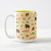 Evolutions-Muster Zweifarbige Tasse (Links)
