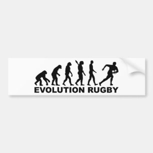 Evolutions-Rugby Autoaufkleber