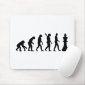 Evolutions-Schachkönig Mousepad (Mit Mouse)